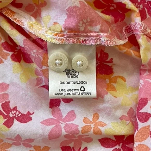 Laura Scott Long Sleeve Button Up Shirt Womens 24/26 W Colorful Floral Collared - Picture 6 of 8